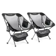 Camping Beach Chairs 2 Pack,Compact Backpacking Chairs,Full Breathable Mesh,U...