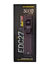 Nitecore EDC27 Compact 3000 lumen ultra slim flat EDC torch