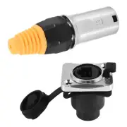 IP67 RJ45 Connectors / Ethernet RJ45 Plug + Socket for Outdoor Ethernet J4A6