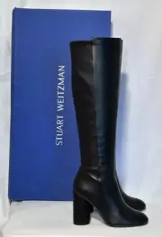 Size 7M NIB $798 STUART WEITZMAN Eloise 95 Stretch LEATHER Knee High Boots