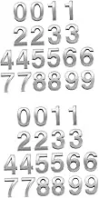 HOMSFOU Sets and Abs Resin Numbers Diy House Address Sign Plaques for Hotel Room Pcs