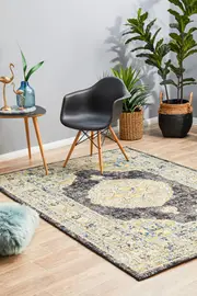 Rhythmic Sweet Charcoal Rug