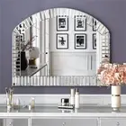 Silver Arch Arched Wide wall mirror bathroom or feature 1000x700mm Beveled Edge