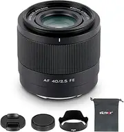 VILTROX 40mm F2.5 f/2.5 FE-Mount Full Frame for Sony, Auto Focus STM Lightweight Prime Lens for Sony E-Mount Cameras A7C A7SIII A7lll A7RIII A7IV A7RIV A9 A1 FX3 A7RV ZVE1 A7CR A7CII A93 A6700 A6600