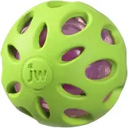 JW Pet CRACKLE HEADS BALL Rubber Durable Fetch Chew Dog Toy MEDIUM - 36 Pack