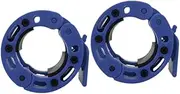 STARTIST 2Pcs Barbell Clamps Collars Locks Collar Clips Fixing Sturdy Antislip Quick Release Pair of Barbell Buckle for Home Exercise, Blue