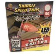 Shingle Speed Tabs Commercial Grade 50ct For LED & Incandescent Lights