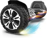 AhaTech Warrior 8.5 inch All Terrain Off Road Hoverboard with Bluetooth Speakers and LED Lights, UL2272 Certified Self Balancing Scooter (Blue)