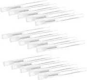 OATIPHO 20pcs Reusable Nail Powder Brush Applicators Ergonomic Silicone Nail Art Tools for Comfortable Application of Chrome Powders Soft Transparent Design for Precision and Versatility