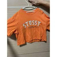 在飛比找蝦皮購物優惠-Stussy 短版 橘色 短Tee