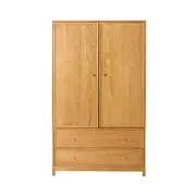 Avalon 2 Drawer Wardrobe Light Oak