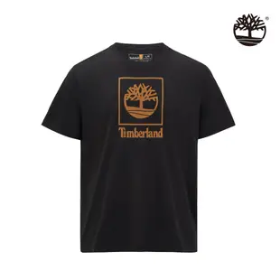 Timberland 中性黑色 Logo 短袖T恤|A41G5001