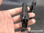 3”Natural Carved Obsidian Family Quartz Crystal Skull Collection Reiki 1pc