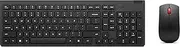 Lenovo Essential Wireless Keyboard & Mouse Combo Gen 2, 2.4 GHz Wireless Nano USB, Full Size Ambidextrous Mouse, AES-128 Encryption Keyboard, Black