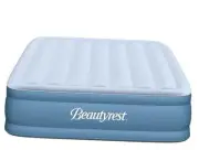 Air Bed Mattress with Built-in Pump and Edge Support, 18" Queen Sensa-Rest