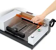 200W Electric Paper Cutter, Heavy Duty Automatic Guillotine Paper Trimmer with Gridlines, Cutting Thickness 40mm, Guillotine Leather Cutter for Cardstock Cards Leather, Office Home School