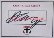 Anthony Caminiti SIGNED St Kilda Saints Card. AFL Football Steele Bonner Lockett