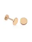 Plain Circle Piercing Minimalist Tragus Ear Piercing Stud Real 14k Solid Gold
