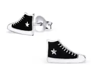 Children's Silver Sneaker Stud Earrings
