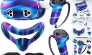 Silicone Cover Set Compatible with Meta/Oculus Quest 3s Accessories, VR
