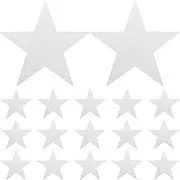 ABOOFAN 48pcs Large Star Cutout Double Printed Paper Stars Glitter Stars Decorations for Wedding Bulletin Board Graduation Classroom Wall Party Supplies