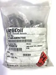 Qty-77 Helicoil 1185-6EN750 Free Run Screw Thread Repair Insert 3/8-16 X 3/4”