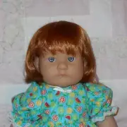WEE 3 JENNY Doll Wig SZ 12-13.5 CARROT RED Doris Day/Paige/Bobbed Style NWT