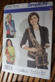 Simplicity Sewing Pattern 2275 - Crossbody Day Bag - One Size Uncut