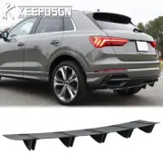 32" Rear Bumper Spoiler Diffuser Lip Shark Fin Matte For Audi Q3 A3 A4 S3 S4 A5 (for: Audi)