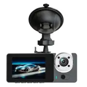 Car Dash Cam 3 Lens Video Recorder Front/Rear/Inside Camera Parking Monitoring