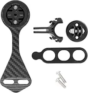 Labymos Computer Mount Out Front Mount Carbon Fiber Bicycle Speedometer Bracket for Mountain Road Handlebar