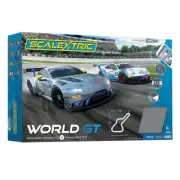 371251 SCALEXTRIC WORLD GT ASTON MARTIN VS PORSCHE 1:32 SCALE MODEL SLOT CAR SET