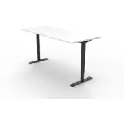 Rapidline Boost Electric Height Adjustable Workstation W1500 x D750mm Natural White/Black