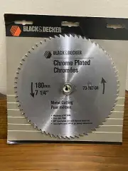 Black & DeckerChrome Plated Saw Blade 7 1/4" 73-187 Meatal Cutting