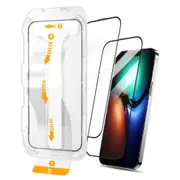 Tough On 2 Pack with Installation Kit Tempered Glass Screen Protector for iPhone 15 Pro Max - Clear