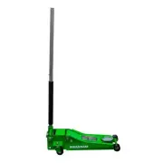3-Ton Low Profile Car Jack With Quick Lift In Green Sturdy Steel Construction