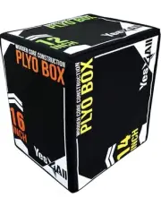 3-In-1 Soft Plyo Box Wooden Core, Non-Slip Multi-Use Plyometric Jump Box NEW