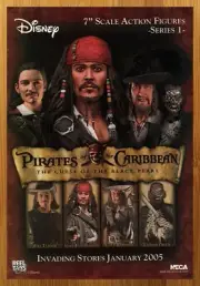 2004 NECA Pirates of the Caribbean Action Figures Print Ad/Poster Johnny Depp