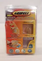 Gripeez 3 Reusable 10 Pack Hook And Gripeez Indoor And Outdoor Use EG7 Clear