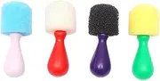 DOITOOL 4Pcs Mini Spherical Sponge Painting Brush Fun DIY Doodle Tools for Safe and Easy to Use for Creative Art Projects and Wallpaper Painting