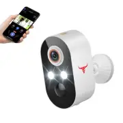 1080P Outdoor Security Camera Wireless with 2-Way Talk, Battery Powered (1 Pack)