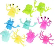10Pcs Scary Alien Finger Puppets Storytelling for Creative Role Play Material for Birthdays and Fun Activities