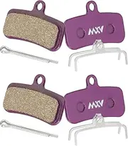 uxcell 2set Disc Brake Pad 1.56" x 0.65" Semi-Metallic Resin Bike Brake Pads with Spring and Pin for BB7 M355 M446 M640 Mountain Road Bikes, Purple