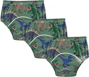 Baby Boys Toilet Training Pants Leakproof Training Underpants Shorts Underwear for Toddler Boys 4T Dinosaurs Pattern Green