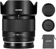 Viltrox AF 35mm f/1.7 APS-C Lens for Sony E Mount, Autofocus Prime Lens Compatible with Sony E-Mount Cameras A7 A7II A7III A7RII A7RIII A7RIV A7SIII A9 A7C A6400 A6000 A6600 A6100 A6500