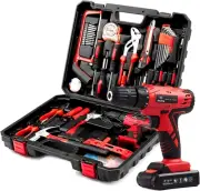Dedeo Cordless Power Drill Kit - 110 Pieces, 21V Lithium-Ion Included