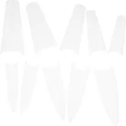 ARTSEWPLY 2 Boxes Fake Nails Set Pointy Nail Tips for Women Girls Long Manicure Extensions False Artificial Nail Art Tips Matte Finish Home/salon Use