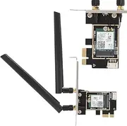 Wireless Network Card, 2974Mbps PCI-E Dual Band 2.4/5GHZ Wireless Network Card AX200 802.11ax WiFi6 Adapter with 6DBi Antenna,Built-in 5.0 Module.C