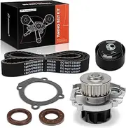 A-Premium Engine Timing Belt Kit with Water Pump Compatible with Dodge & Fiat Cars - Dart 2013-2016, 500 2012-2017, 500L 2014-2017 - SOHC 1.4L