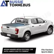Clip On Cover Tonneau for Nissan Navara NP300 D23 Dual Cab Mar21-Cur w Sport Bar (for: Nissan)